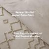 imageAndency Khaki Tufted Comforter Set Twin 2 Pieces1 Boho Comforter 1 Pillowcase Textured Farmhouse Bedding Set with Soft Microfiber Down Alternative Geometric Pattern01  Khaki