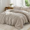 imageAndency Khaki Tufted Comforter Set Twin 2 Pieces1 Boho Comforter 1 Pillowcase Textured Farmhouse Bedding Set with Soft Microfiber Down Alternative Geometric Pattern01  Khaki