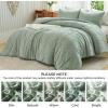 imageAndency Khaki Tufted Comforter Set Twin 2 Pieces1 Boho Comforter 1 Pillowcase Textured Farmhouse Bedding Set with Soft Microfiber Down Alternative Geometric Pattern08  Sage Green
