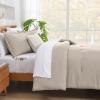 imageAndency King Size Comforter Set  7 Pieces Bed in a Bag King Bedding Comforter Sets Oatmeal Winter Solid Soft Lightweight Comforter with Fitted Sheets Flat Sheets Pillowcases ampamp Shams14  Linen