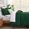 imageAndency King Size Comforter Set  7 Pieces Bed in a Bag King Bedding Comforter Sets Oatmeal Winter Solid Soft Lightweight Comforter with Fitted Sheets Flat Sheets Pillowcases ampamp Shams06  Emerald Green