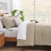 imageAndency King Size Comforter Set  7 Pieces Bed in a Bag King Bedding Comforter Sets Oatmeal Winter Solid Soft Lightweight Comforter with Fitted Sheets Flat Sheets Pillowcases ampamp Shams12  Khaki