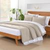 imageAndency King Size Comforter Set  7 Pieces Bed in a Bag King Bedding Comforter Sets Oatmeal Winter Solid Soft Lightweight Comforter with Fitted Sheets Flat Sheets Pillowcases ampamp Shams14  Linen