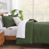 imageAndency King Size Comforter Set  7 Pieces Bed in a Bag King Bedding Comforter Sets Oatmeal Winter Solid Soft Lightweight Comforter with Fitted Sheets Flat Sheets Pillowcases ampamp Shams05  Olive Green