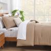imageAndency King Size Comforter Set  7 Pieces Bed in a Bag King Bedding Comforter Sets Oatmeal Winter Solid Soft Lightweight Comforter with Fitted Sheets Flat Sheets Pillowcases ampamp Shams04  Taupe