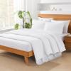 imageAndency King Size Comforter Set  7 Pieces Bed in a Bag King Bedding Comforter Sets Oatmeal Winter Solid Soft Lightweight Comforter with Fitted Sheets Flat Sheets Pillowcases ampamp Shams03  White