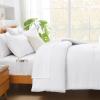 imageAndency King Size Comforter Set  7 Pieces Bed in a Bag King Bedding Comforter Sets Oatmeal Winter Solid Soft Lightweight Comforter with Fitted Sheets Flat Sheets Pillowcases ampamp Shams03  White