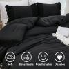 imageAndency King Size Comforter Set Beige 3 Pieces Boho Tassel Lightweight Soft Bedding Comforter Sets for King Bed All Season Fluffy Bed Set 104x90In Comforter ampamp 2 PillowcasesBlack