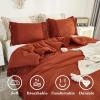 imageAndency King Size Comforter Set Beige 3 Pieces Boho Tassel Lightweight Soft Bedding Comforter Sets for King Bed All Season Fluffy Bed Set 104x90In Comforter ampamp 2 PillowcasesTerracotta