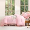 imageAndency King Size Comforter Set Beige 3 Pieces Boho Tassel Lightweight Soft Bedding Comforter Sets for King Bed All Season Fluffy Bed Set 104x90In Comforter ampamp 2 PillowcasesLight Pink