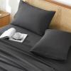 imageAndency King Size Sheets Set 4 Pieces Dark Olive Green Super Soft Sheets for King Size Bed Microfiber King Sheet Deep Pocket Up to 16quot Hotel Luxury Breathable ampamp Cooling Bed Sheet SetDark Grey