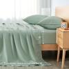 imageAndency King Size Sheets Set 4 Pieces Dark Olive Green Super Soft Sheets for King Size Bed Microfiber King Sheet Deep Pocket Up to 16quot Hotel Luxury Breathable ampamp Cooling Bed Sheet SetSage Green