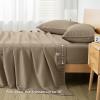 imageAndency King Size Sheets Set 4 Pieces Dark Olive Green Super Soft Sheets for King Size Bed Microfiber King Sheet Deep Pocket Up to 16quot Hotel Luxury Breathable ampamp Cooling Bed Sheet SetTaupe
