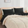 imageAndency King Size Sheets Set 4 Pieces Dark Olive Green Super Soft Sheets for King Size Bed Microfiber King Sheet Deep Pocket Up to 16quot Hotel Luxury Breathable ampamp Cooling Bed Sheet SetBlack