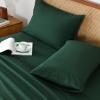 imageAndency King Size Sheets Set 4 Pieces Dark Olive Green Super Soft Sheets for King Size Bed Microfiber King Sheet Deep Pocket Up to 16quot Hotel Luxury Breathable ampamp Cooling Bed Sheet SetEmerald