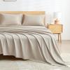 imageAndency King Size Sheets Set 4 Pieces Dark Olive Green Super Soft Sheets for King Size Bed Microfiber King Sheet Deep Pocket Up to 16quot Hotel Luxury Breathable ampamp Cooling Bed Sheet SetOatmeal