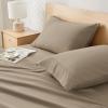 imageAndency King Size Sheets Set 4 Pieces Dark Olive Green Super Soft Sheets for King Size Bed Microfiber King Sheet Deep Pocket Up to 16quot Hotel Luxury Breathable ampamp Cooling Bed Sheet SetTaupe