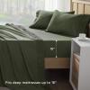 imageAndency King Size Sheets Set 4 Pieces Dark Olive Green Super Soft Sheets for King Size Bed Microfiber King Sheet Deep Pocket Up to 16quot Hotel Luxury Breathable ampamp Cooling Bed Sheet SetOlive Green