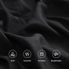 imageAndency King Size Sheets Set 4 Pieces Dark Olive Green Super Soft Sheets for King Size Bed Microfiber King Sheet Deep Pocket Up to 16quot Hotel Luxury Breathable ampamp Cooling Bed Sheet SetBlack