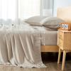 imageAndency King Size Sheets Set 4 Pieces Dark Olive Green Super Soft Sheets for King Size Bed Microfiber King Sheet Deep Pocket Up to 16quot Hotel Luxury Breathable ampamp Cooling Bed Sheet SetOatmeal