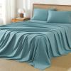 imageAndency King Size Sheets Set 4 Pieces Dark Olive Green Super Soft Sheets for King Size Bed Microfiber King Sheet Deep Pocket Up to 16quot Hotel Luxury Breathable ampamp Cooling Bed Sheet SetGrayish Teal