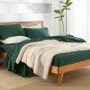 imageAndency King Size Sheets Set 4 Pieces Dark Olive Green Super Soft Sheets for King Size Bed Microfiber King Sheet Deep Pocket Up to 16quot Hotel Luxury Breathable ampamp Cooling Bed Sheet SetEmerald