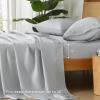 imageAndency King Size Sheets Set 4 Pieces Dark Olive Green Super Soft Sheets for King Size Bed Microfiber King Sheet Deep Pocket Up to 16quot Hotel Luxury Breathable ampamp Cooling Bed Sheet SetLight Grey