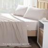 imageAndency King Size Sheets Set 4 Pieces Dark Olive Green Super Soft Sheets for King Size Bed Microfiber King Sheet Deep Pocket Up to 16quot Hotel Luxury Breathable ampamp Cooling Bed Sheet SetBeige