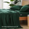 imageAndency King Size Sheets Set 4 Pieces Dark Olive Green Super Soft Sheets for King Size Bed Microfiber King Sheet Deep Pocket Up to 16quot Hotel Luxury Breathable ampamp Cooling Bed Sheet SetEmerald