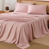 imageAndency King Size Sheets Set 4 Pieces Dark Olive Green Super Soft Sheets for King Size Bed Microfiber King Sheet Deep Pocket Up to 16quot Hotel Luxury Breathable ampamp Cooling Bed Sheet SetBlush