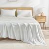imageAndency King Size Sheets Set 4 Pieces Dark Olive Green Super Soft Sheets for King Size Bed Microfiber King Sheet Deep Pocket Up to 16quot Hotel Luxury Breathable ampamp Cooling Bed Sheet SetIvory