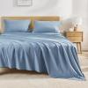 imageAndency King Size Sheets Set 4 Pieces Dark Olive Green Super Soft Sheets for King Size Bed Microfiber King Sheet Deep Pocket Up to 16quot Hotel Luxury Breathable ampamp Cooling Bed Sheet SetGrayish Blue