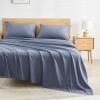 imageAndency King Size Sheets Set 4 Pieces Dark Olive Green Super Soft Sheets for King Size Bed Microfiber King Sheet Deep Pocket Up to 16quot Hotel Luxury Breathable ampamp Cooling Bed Sheet SetBluish Grey
