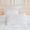 imageAndency Queen Comforter Set Black Fluffy Winter Faux Fur Warm Soft Plush Bedding Comforter Set 1 Velvet Comforter ampamp 2 Pillowcases Fuzzy Thick Heavy Puffy Comforters Bed Set03  White