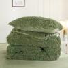 imageAndency Queen Comforter Set Black Fluffy Winter Faux Fur Warm Soft Plush Bedding Comforter Set 1 Velvet Comforter ampamp 2 Pillowcases Fuzzy Thick Heavy Puffy Comforters Bed Set06  Green
