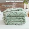 imageAndency Sage Green Tufted Queen Size Comforter Set 90x90 inches 3 Pieces  Boho Lightweight Soft Luxury Microfiber Comforter with 2 Pillowcases All Season Geometric Textured Bedding Set