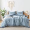 imageAndency Twin Comforter Set Burnt Orange 2 Pieces Terracotta Boho Tassel Kids Comforter Sets for Boys Girls Teens All Season Rust Soft Bed Set 66x90In Comforter ampamp 1 Pillowcase17  Grayish Blue
