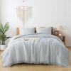 imageAndency Twin Comforter Set Burnt Orange 2 Pieces Terracotta Boho Tassel Kids Comforter Sets for Boys Girls Teens All Season Rust Soft Bed Set 66x90In Comforter ampamp 1 Pillowcase14  Light Grey