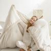 imageAndency Twin Comforter Set Burnt Orange 2 Pieces Terracotta Boho Tassel Kids Comforter Sets for Boys Girls Teens All Season Rust Soft Bed Set 66x90In Comforter ampamp 1 Pillowcase02  Beige