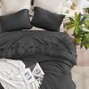 imageAndency Twin Comforter Set Burnt Orange 2 Pieces Terracotta Boho Tassel Kids Comforter Sets for Boys Girls Teens All Season Rust Soft Bed Set 66x90In Comforter ampamp 1 Pillowcase06  Dark Grey