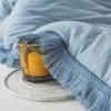 imageAndency Twin Comforter Set Burnt Orange 2 Pieces Terracotta Boho Tassel Kids Comforter Sets for Boys Girls Teens All Season Rust Soft Bed Set 66x90In Comforter ampamp 1 Pillowcase17  Grayish Blue
