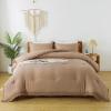 imageAndency Twin Comforter Set Burnt Orange 2 Pieces Terracotta Boho Tassel Kids Comforter Sets for Boys Girls Teens All Season Rust Soft Bed Set 66x90In Comforter ampamp 1 Pillowcase15  Taupe