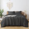 imageAndency Twin Comforter Set Burnt Orange 2 Pieces Terracotta Boho Tassel Kids Comforter Sets for Boys Girls Teens All Season Rust Soft Bed Set 66x90In Comforter ampamp 1 Pillowcase06  Dark Grey