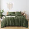 imageAndency Twin Comforter Set Burnt Orange 2 Pieces Terracotta Boho Tassel Kids Comforter Sets for Boys Girls Teens All Season Rust Soft Bed Set 66x90In Comforter ampamp 1 Pillowcase09  Olive Green