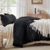 imageAndency Twin Comforter Set Burnt Orange 2 Pieces Terracotta Boho Tassel Kids Comforter Sets for Boys Girls Teens All Season Rust Soft Bed Set 66x90In Comforter ampamp 1 Pillowcase08  Black