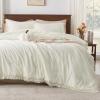 imageAndency Twin Comforter Set Burnt Orange 2 Pieces Terracotta Boho Tassel Kids Comforter Sets for Boys Girls Teens All Season Rust Soft Bed Set 66x90In Comforter ampamp 1 Pillowcase23  Ivory