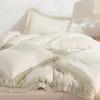 imageAndency Twin Comforter Set Burnt Orange 2 Pieces Terracotta Boho Tassel Kids Comforter Sets for Boys Girls Teens All Season Rust Soft Bed Set 66x90In Comforter ampamp 1 Pillowcase02  Beige