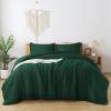 imageAndency Twin Comforter Set Burnt Orange 2 Pieces Terracotta Boho Tassel Kids Comforter Sets for Boys Girls Teens All Season Rust Soft Bed Set 66x90In Comforter ampamp 1 Pillowcase04  Emerald Green
