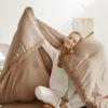 imageAndency Twin Comforter Set Burnt Orange 2 Pieces Terracotta Boho Tassel Kids Comforter Sets for Boys Girls Teens All Season Rust Soft Bed Set 66x90In Comforter ampamp 1 Pillowcase15  Taupe