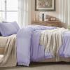 imageAndency Twin Comforter Set Burnt Orange 2 Pieces Terracotta Boho Tassel Kids Comforter Sets for Boys Girls Teens All Season Rust Soft Bed Set 66x90In Comforter ampamp 1 Pillowcase18  Lavender